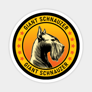 Giant Schnauzer Dog Portrait Magnet